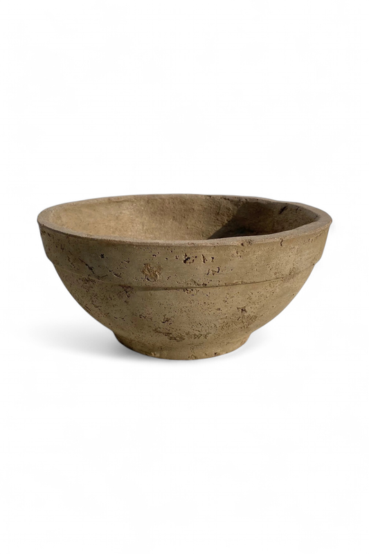 Peace Bowl 2 Large Rustic Cement Finish - H130mm x W300mm - 3kg