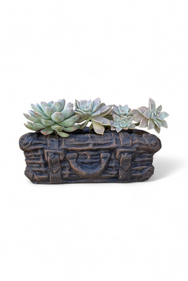 Mini Suitcase Planter Mecca Brown  Finish - L510mm x H60mm x W350mm - 12kg