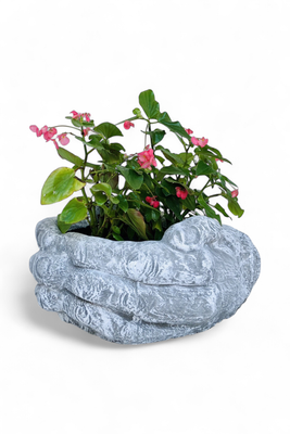 Drinking Hands Planter Whitewash Finish - L730mm x W550mm x H170mm - 29kg
