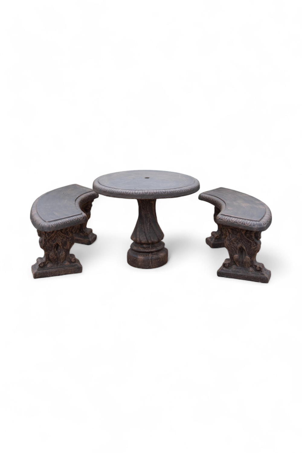 Corinth Table Set Mecca Brown Finish  - 8 piece - W1000mm - 478kg