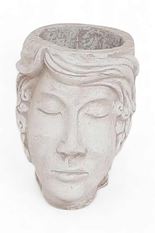 Eve Head Vase Cement Finish - H230mm x W150mm - 3kg