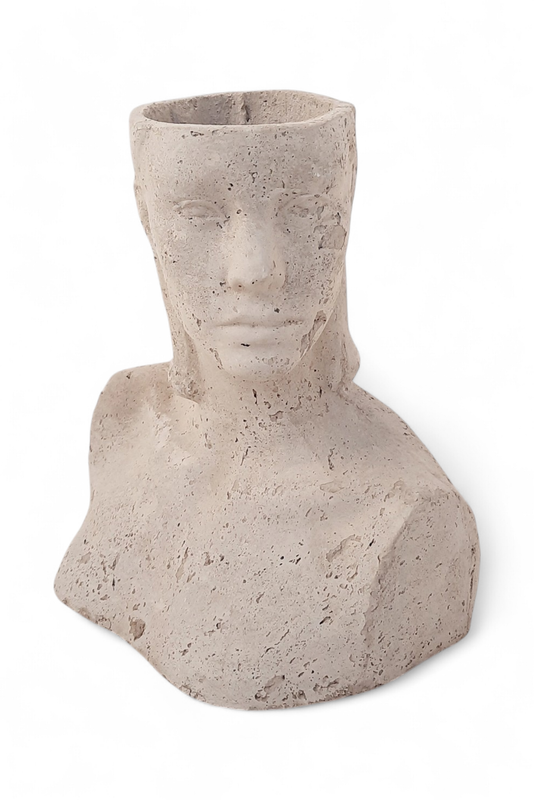 Diana Head Planter Cement Finish - H420mm x W250mm - 3kg