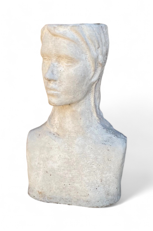 Venus Head Planter Cement Finish - H420mm x W250mm - 3kg
