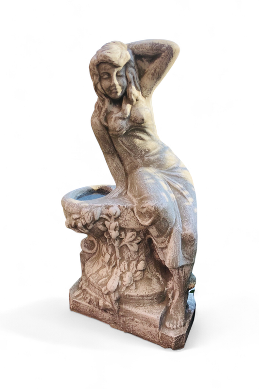 Queen Elizabeth Statue Whitewash Finish - H1200mm x W600mm - 210kg