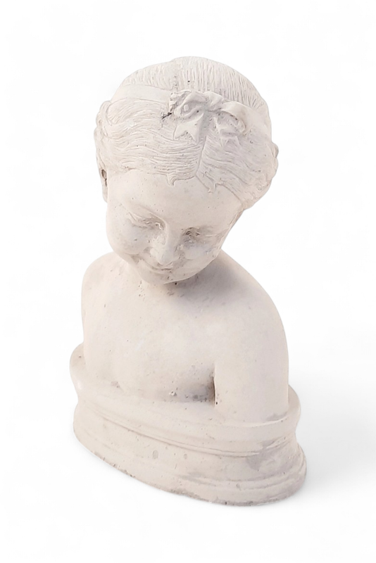Natalie Bust Cement Finish - H250mm x W180mm