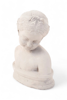 Natalie Bust Cement Finish - H250mm x W180mm