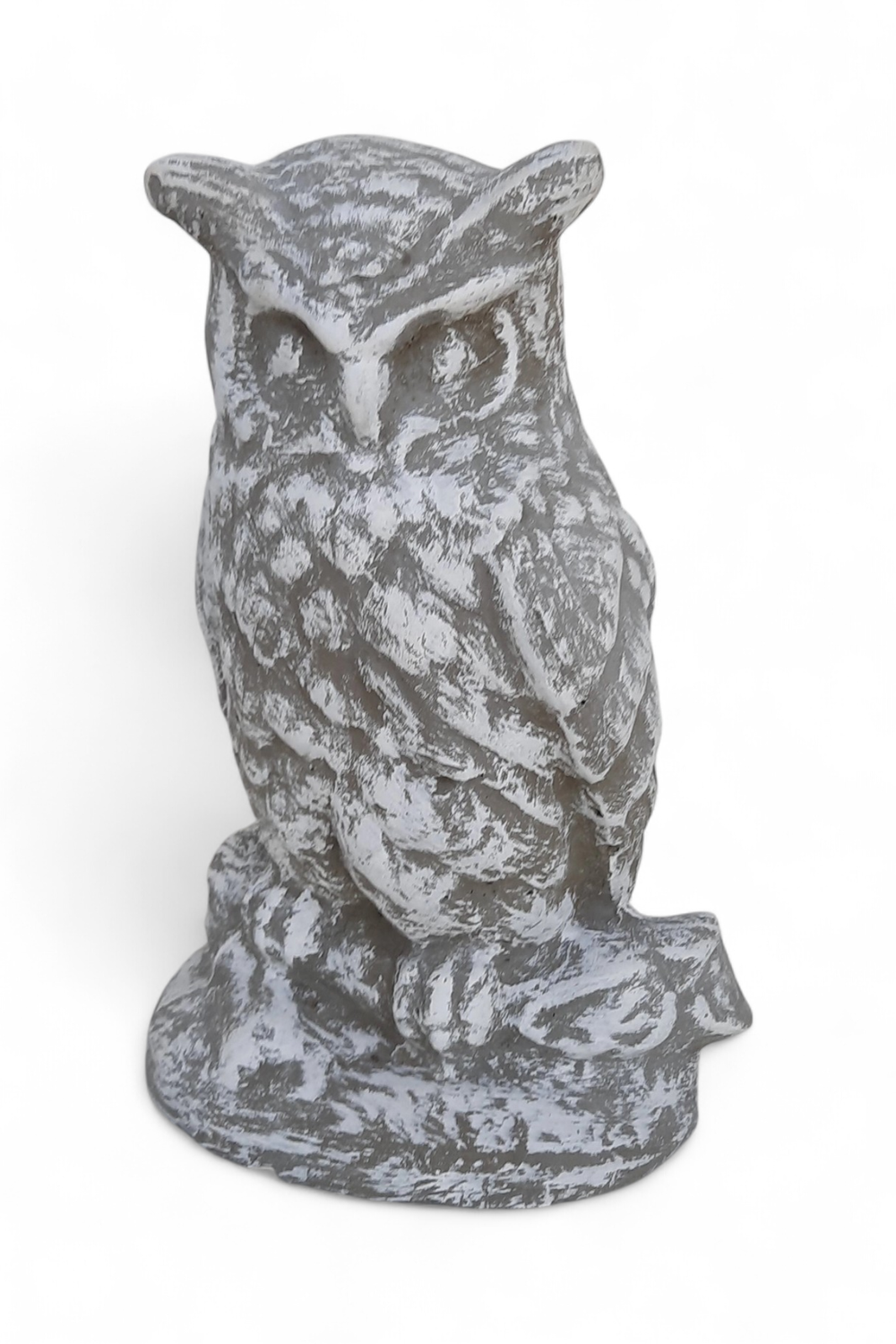 Owl Whitewash Finish - H420mm - 19kg