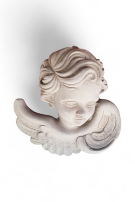 Angel Face Wall Plaque (Left) - W220mm x H200mm
