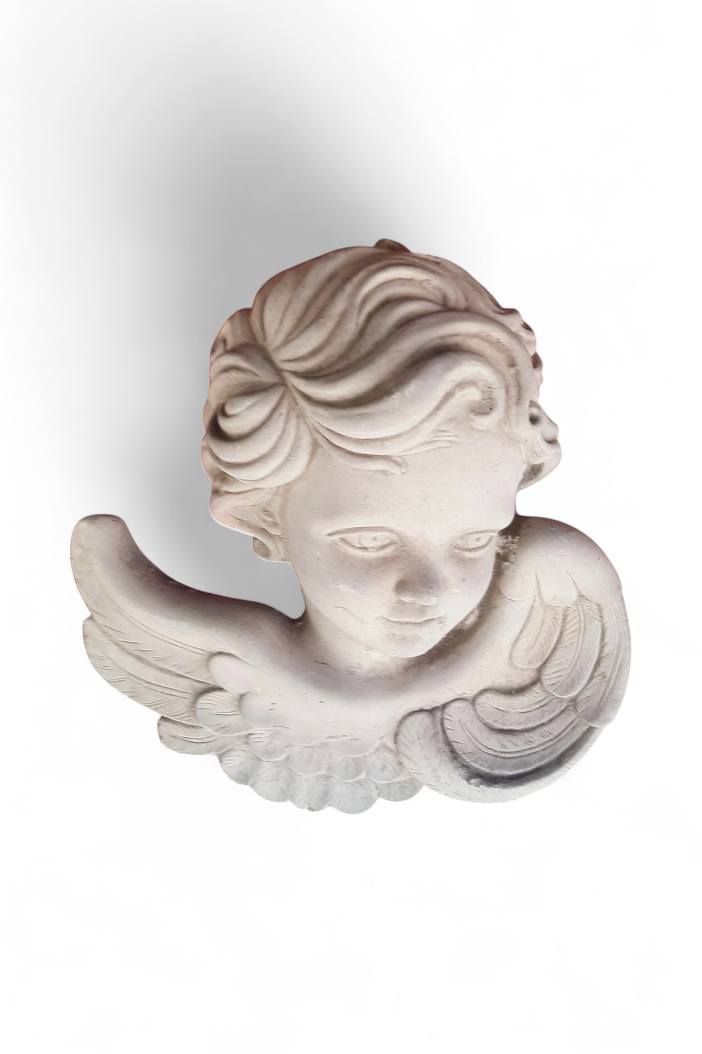 Angel Face Wall Plaque (Left) - W220mm x H200mm