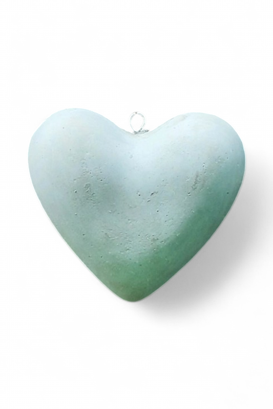 Heart Bowl Small Cement Finish - W160mm x L160mm - 0.5kg