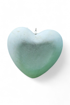 Heart Bowl Large Cement Finish - W310mm x L310mm - 3.5kg