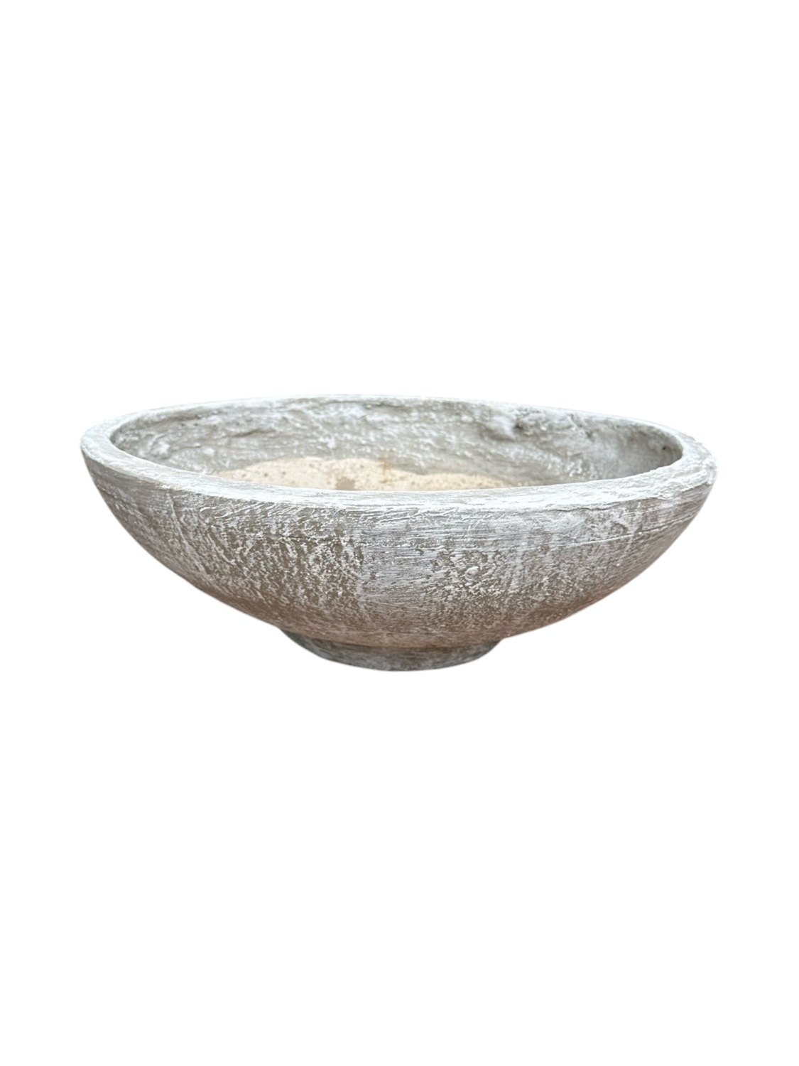 Pradia Cactus and Succulent Bowl Whitewash Finish - H220mm x W410mm - 8kg