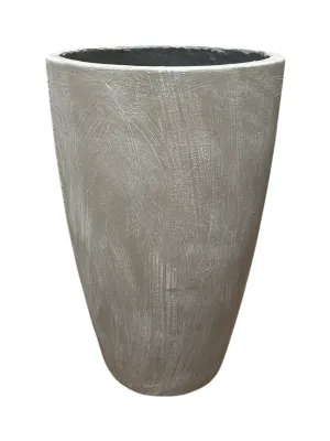 Lechuza Planter Large White Wash Finish - H760mm x W475mm - 28Kg