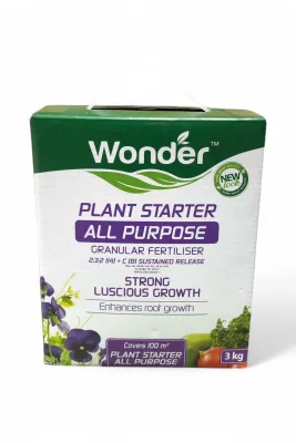 Wonder "Plant Starter" All Purpose Granular Fertilizer 2:3:2 (14)+C (8) 3kg