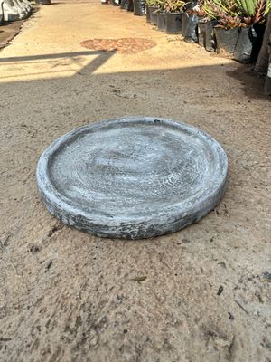 Drip Tray Medium Thin Round Whitewash Finish - W410mm - 7kg