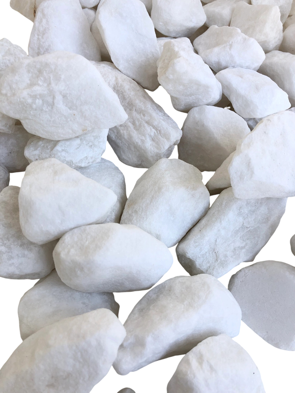 Snow White Pebbles Medium 40-60mm