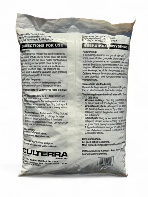 Culterra Vita Flora Fertilizer 2.3.2 (22) Slow Release Nitrogen 10kg