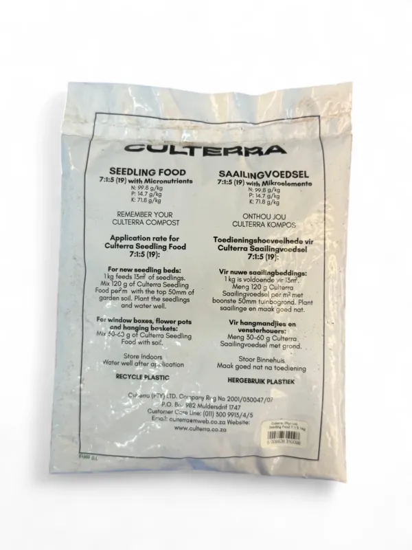 Culterra Seedling Food 7:1:5 (19) with Micronutrients 1kg