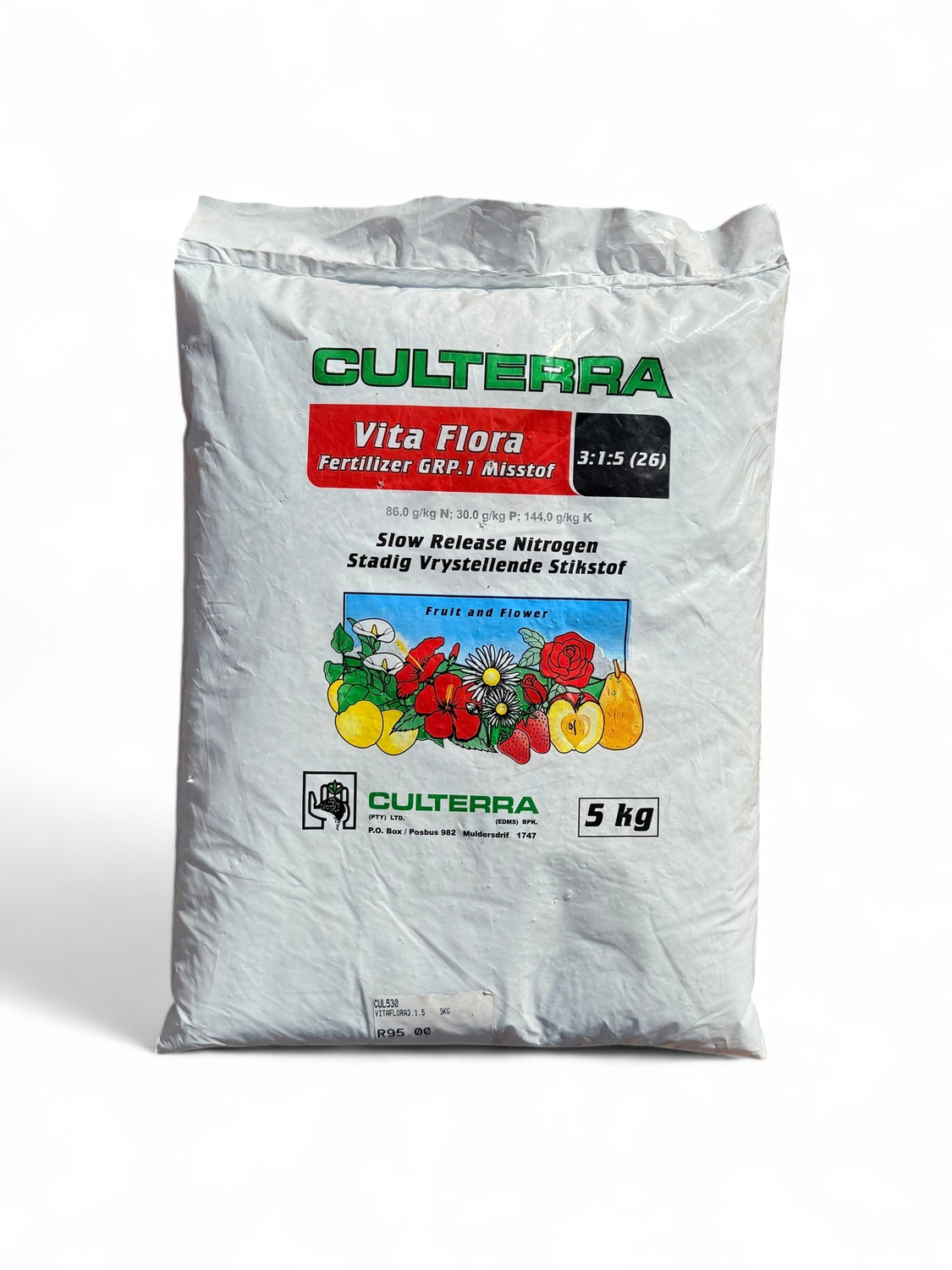 Culterra Vita Flora Fertilizer Fruit and Flower Slow Release Nitrogen 3:1:5 (26) 5kg