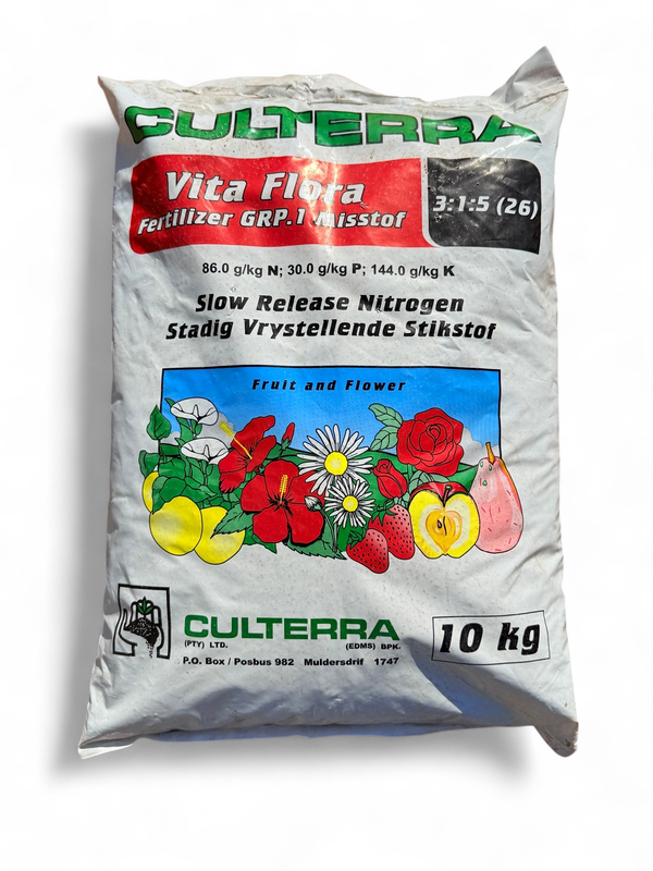 Culterra Vita Flora Fertilizer Fruit and Flower Slow Release Nitrogen 3:1:5 (26) 10kg