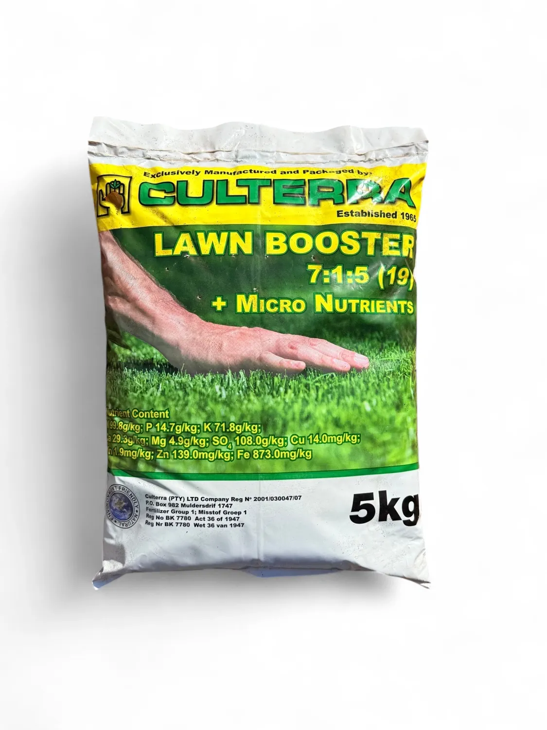 Organic Lawn Booster Fertilizer 7:1:5 (19) Plus Micro Nutrients 5Kg