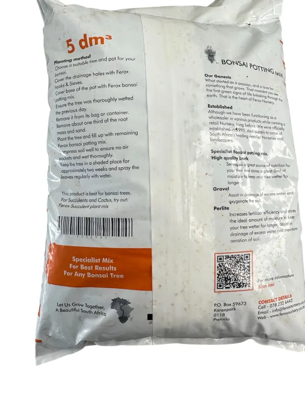 Bonsai Organic Potting Mix 5dm3