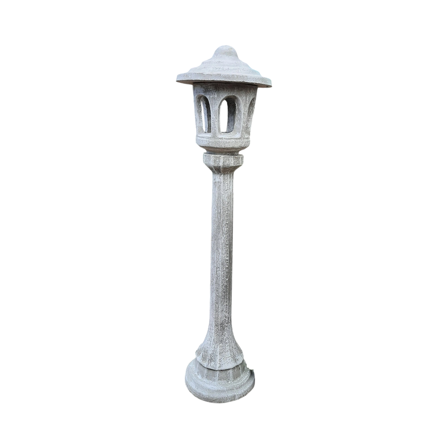 Swazi Light (Lamp) Large Whitewash Finish - H1690mm x W425mm - 87kg