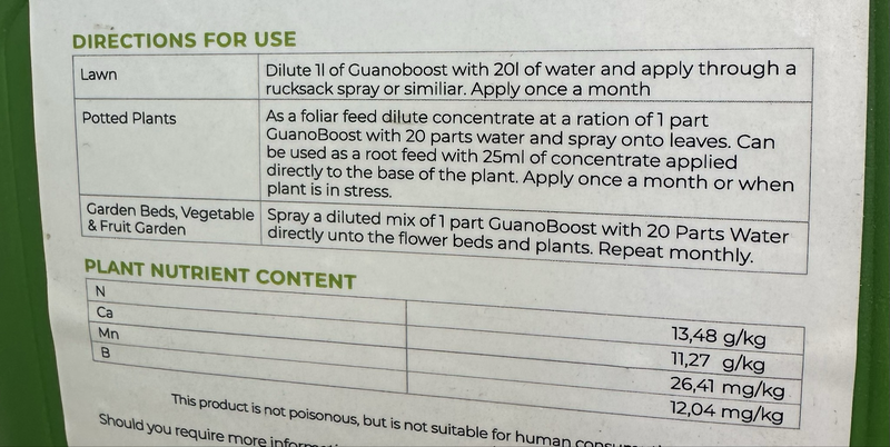 GuanoBoost Liquid 1 Liter