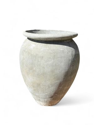 Sebastian Pot Whitewash Finish - H930mm-W700mm-Mouth500mm - 60kg