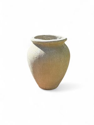 Turkish Jar Medium Whitewash Finish  - H480mm-W400mm - Mouth 250mm 16kg