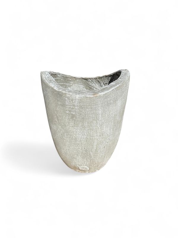 Zip Vase Small Whitewash Finish - H334mm - 12kg