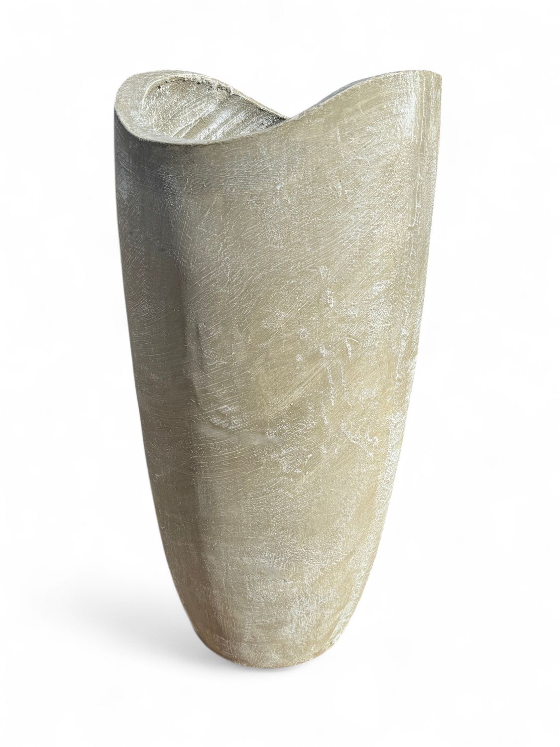 Zip Vase X-Large Whitewash Finish - H1000mm x W450mm - 50kg