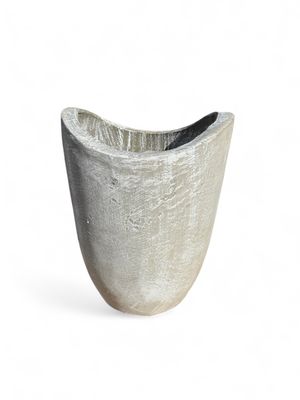 Zip Vase Medium Whitewash Finish - H460mm - 22kg