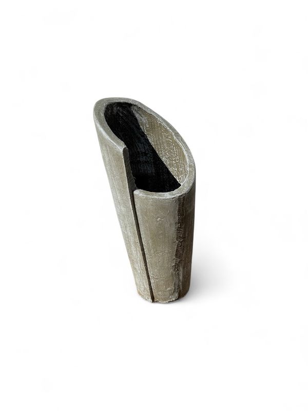 Valery Vase Small Whitewash Finish - H540mm - 8kg