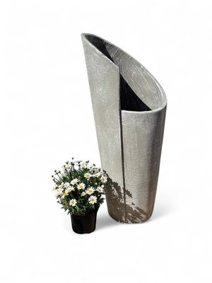 Valery Vase Large Whitewash Finish - H930mm - 22kg