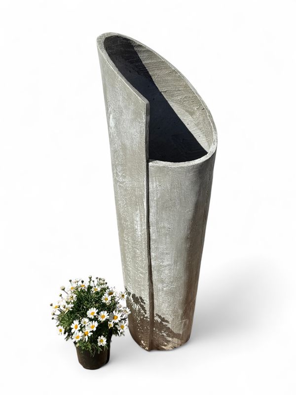 Valery Vase Extra Large Whitewash Finish - H1100mm - 25kg