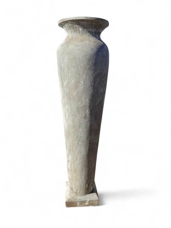 Nadia Vase Extra Large Whitewash Finish - H1900mm x W400mm - 70kg