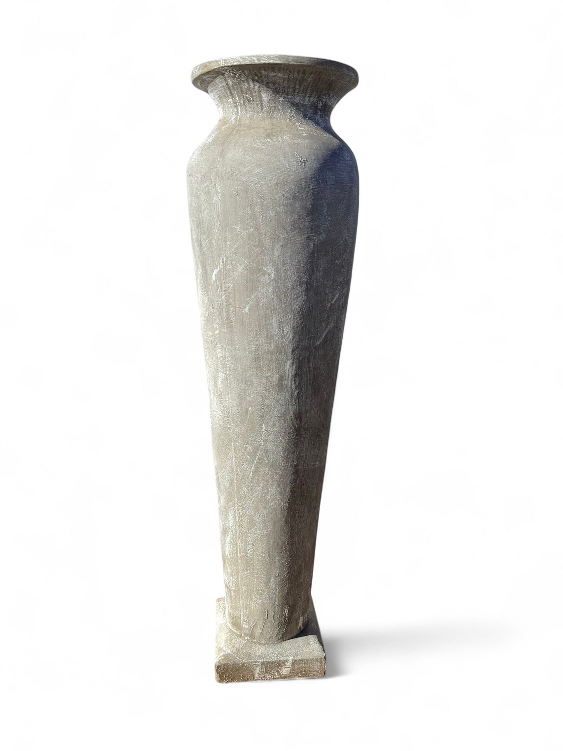 Nadia Vase Extra Large Whitewash Finish - H1900mm x W400mm - 70kg