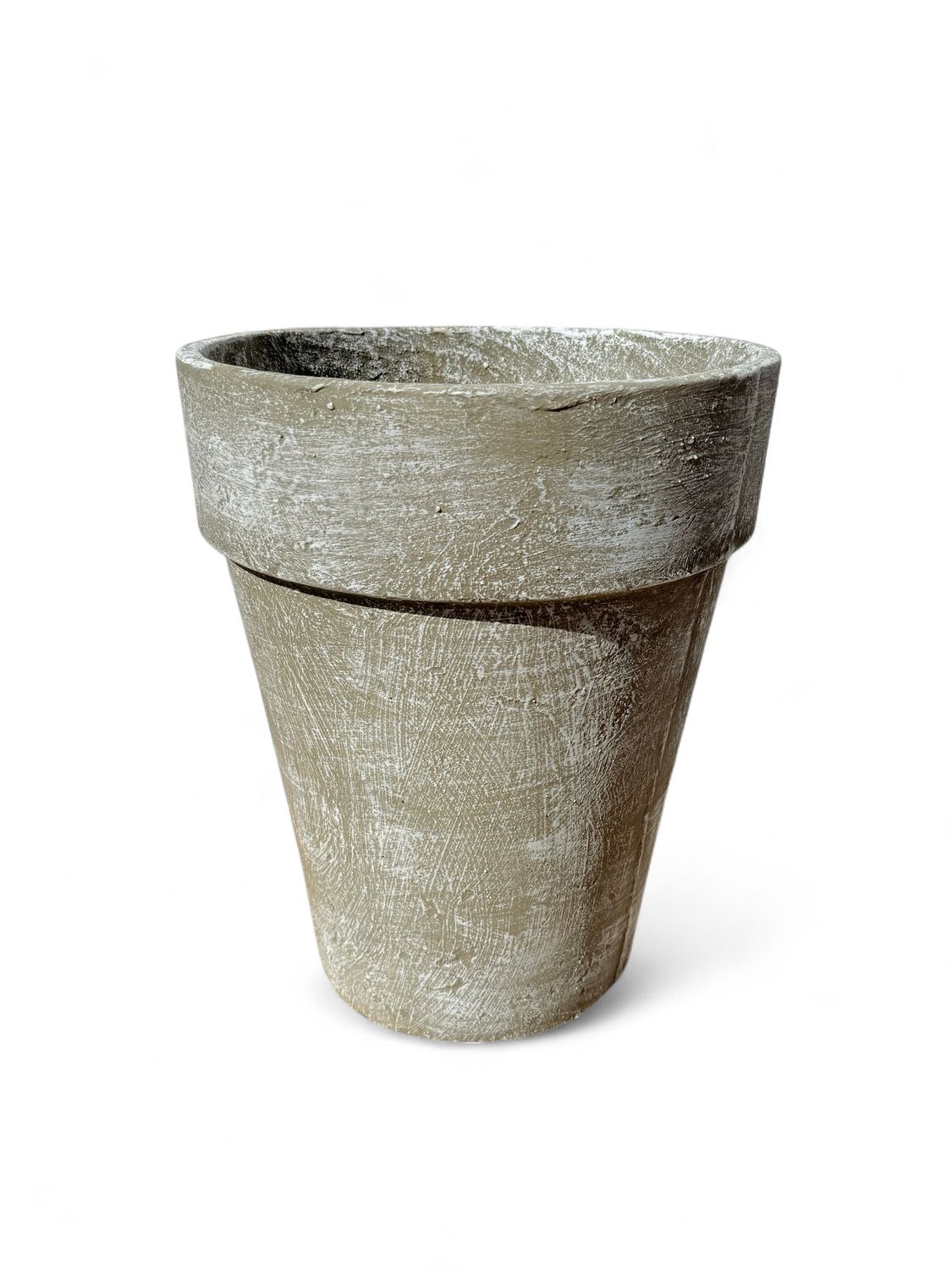 Jade Pot Medium Whitewash Finish - H450mm x W380mm - 10kg
