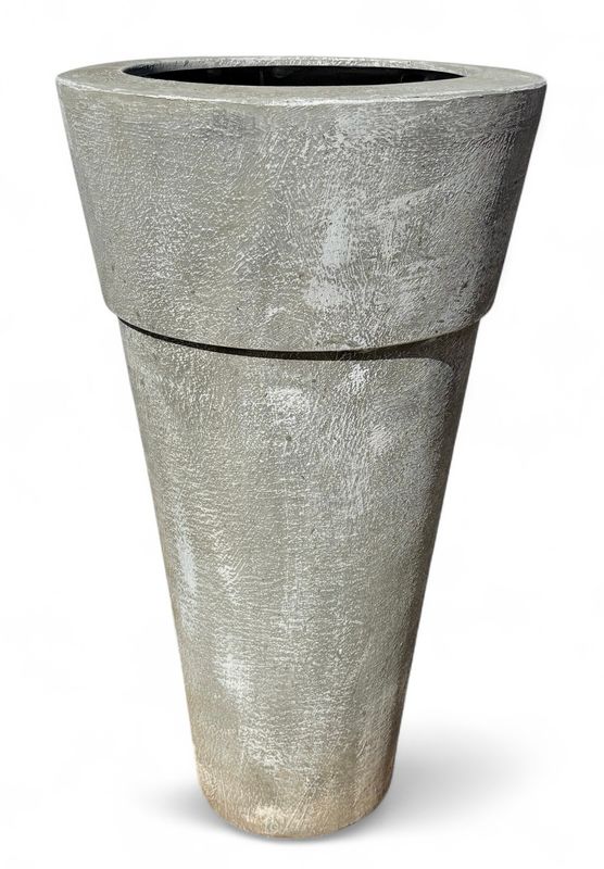Jade Pot Extra Large Whitewash Finish With Liner - H1000mm x W570mm - 50kg