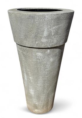 Jade Pot Extra Large Whitewash Finish With Liner - H1000mm x W570mm - 50kg