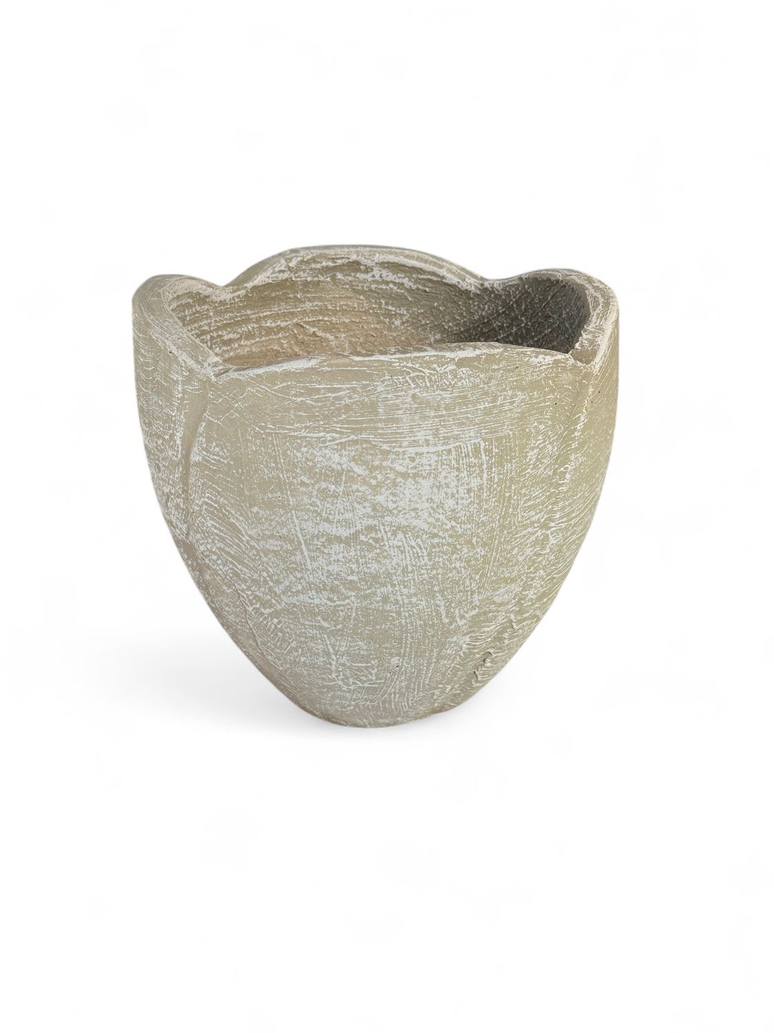 Rose Planter Small Whitewash Finish - H260mm -W360mm - 7kg