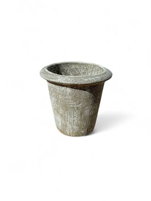 One Ring Pot Small Whitewash Finish - H250 x W270mm - 6kg