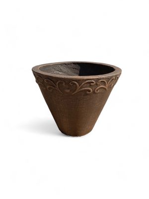 Floral Large Mecca Brown Finish - H400mm x W480mm- 15kg