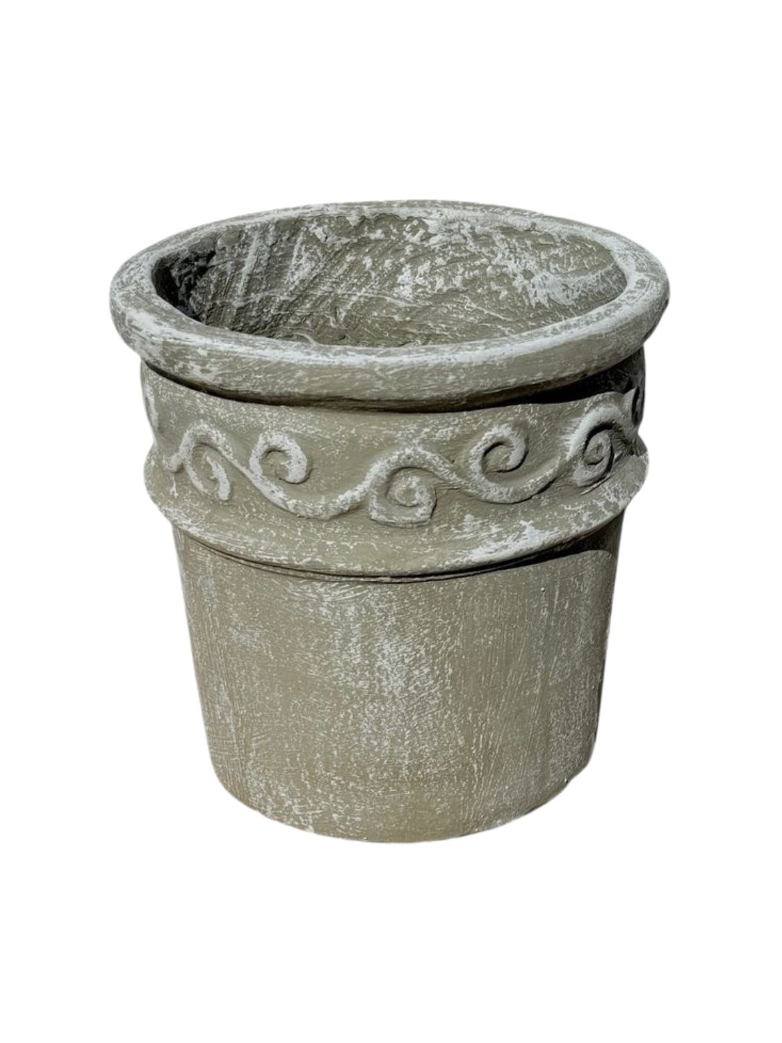 Fragrant Small Whitewash Finish - H250mm -W400mm-Mouth310mm - 6kg