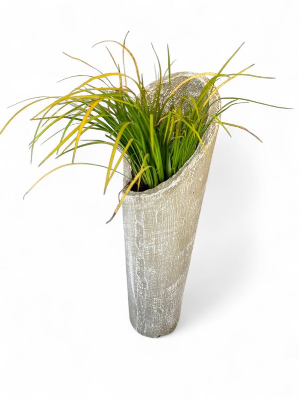 Valery Vase Mini Whitewash Finish - H440mm