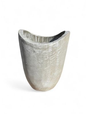 Zip Vase Medium Whitewash Finish - H460mm - 22kg