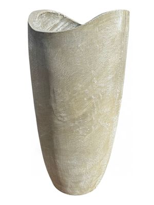 Zip Vase X-Large Whitewash Finish - H1000mm x W450mm - 50kg