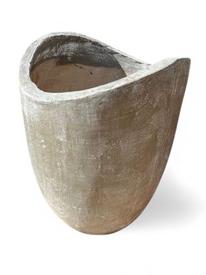 Zip Vase Large Whitewash Finish - H690mm - 41kg