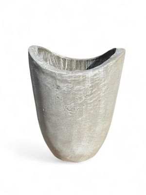 Zip Vase Medium Whitewash Finish - H460mm - 22kg